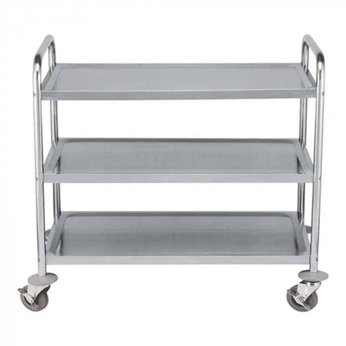 [535002] Serveerwagen 3 levels 90x50cm