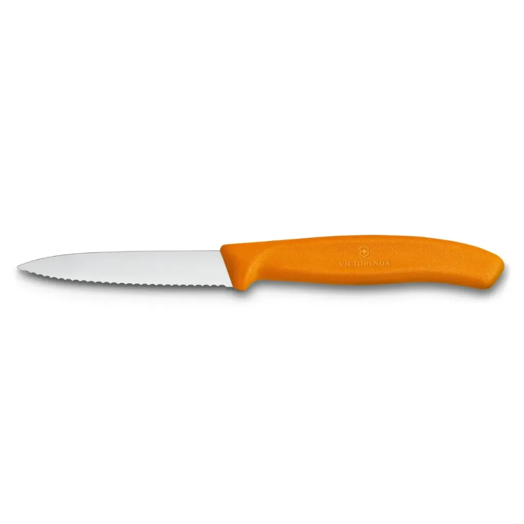[67636L119] Couteau d'office denté Swiss Classic Victorinox orange 8cm