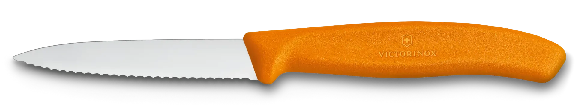 [67636L119] Couteau d'office denté Swiss Classic Victorinox orange 8cm