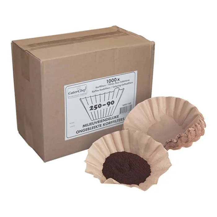 Koffiefilters, 4x250 filters ongebleekt