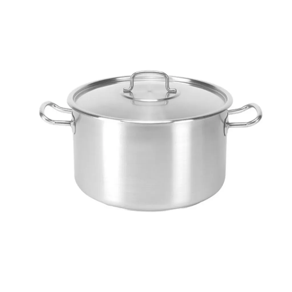 Kookpan middel RVS Ø30cmxH18.5cm 12.7L, deksel