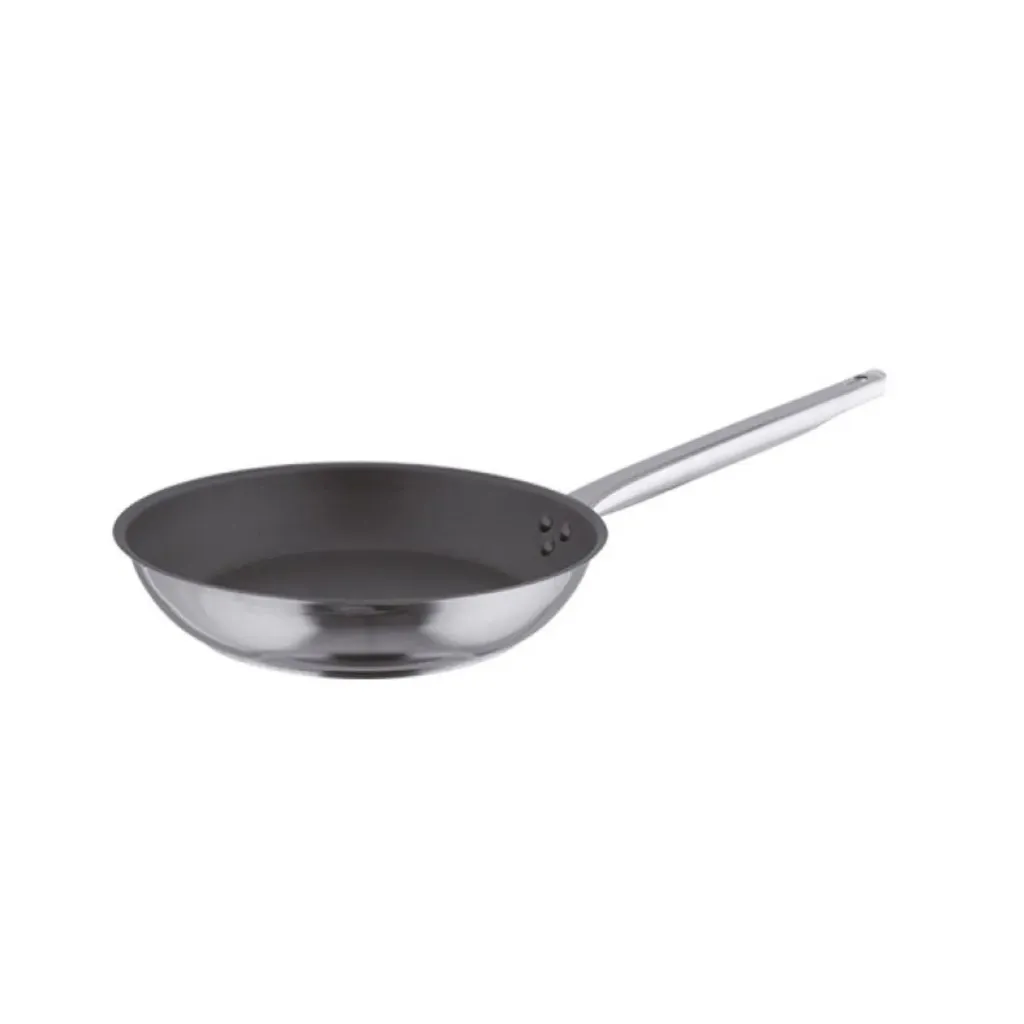 [720751] Conische braadpan Excalibur Rvs/teflon Ø20cm