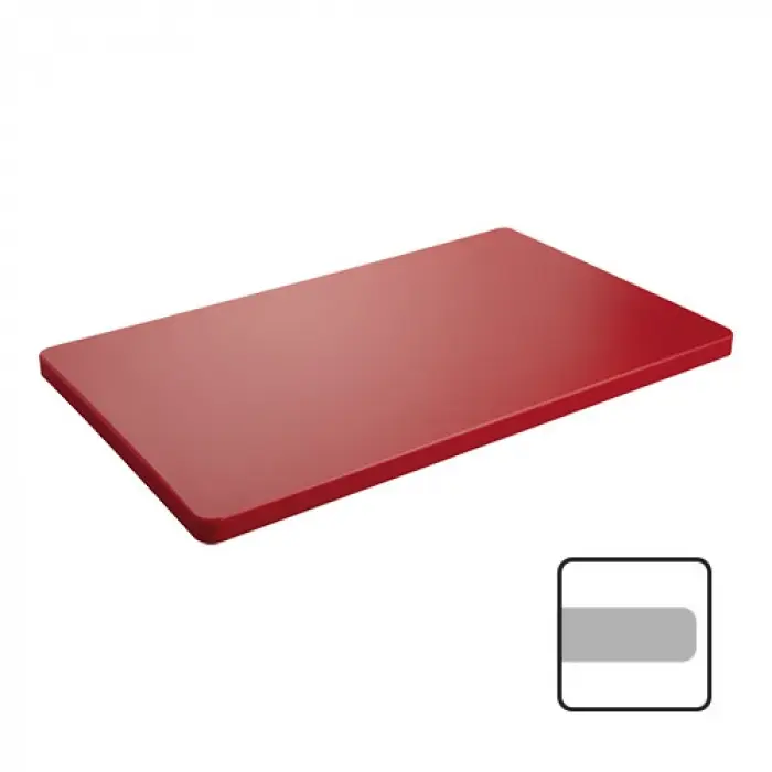 [882271] Planche de découpe polyethylène rouge GN1/1 53x32.5x2cm