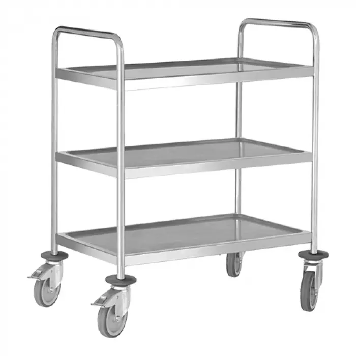 [898436] Serveerwagen 90*50*102cm, 3 plateau's