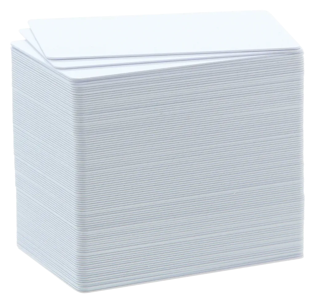 Carte blanche 85x55mm pr Edikio Access/Flex/Duplex, 100