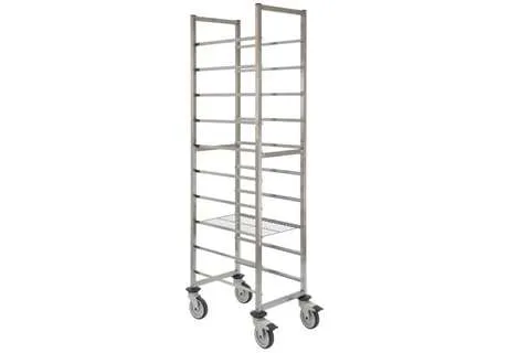 [CRT1110-000] Regaalwagen gastro met 10 niveaus GN1/1