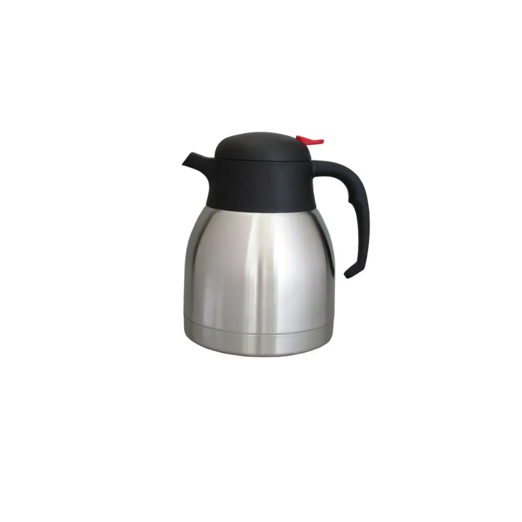 [N5070] Pichet isotherme inox 1L à vis avec bouton poussoir