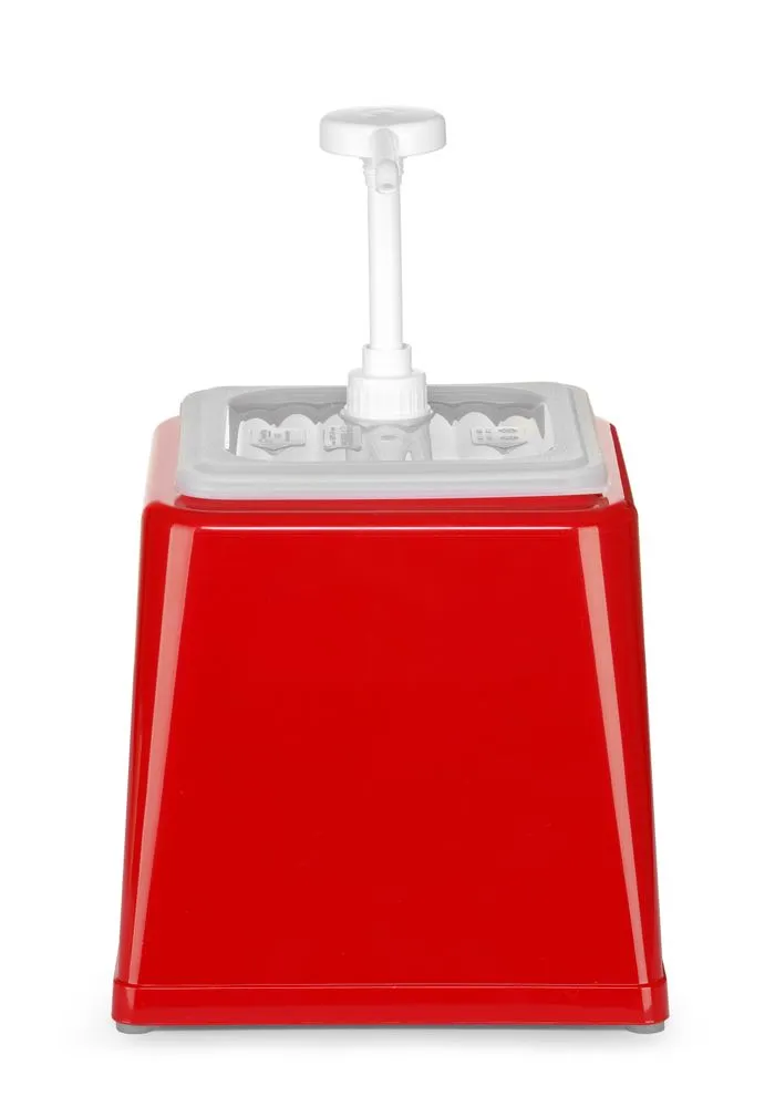 Sausdispenser met pomp rood 2.5L ABS