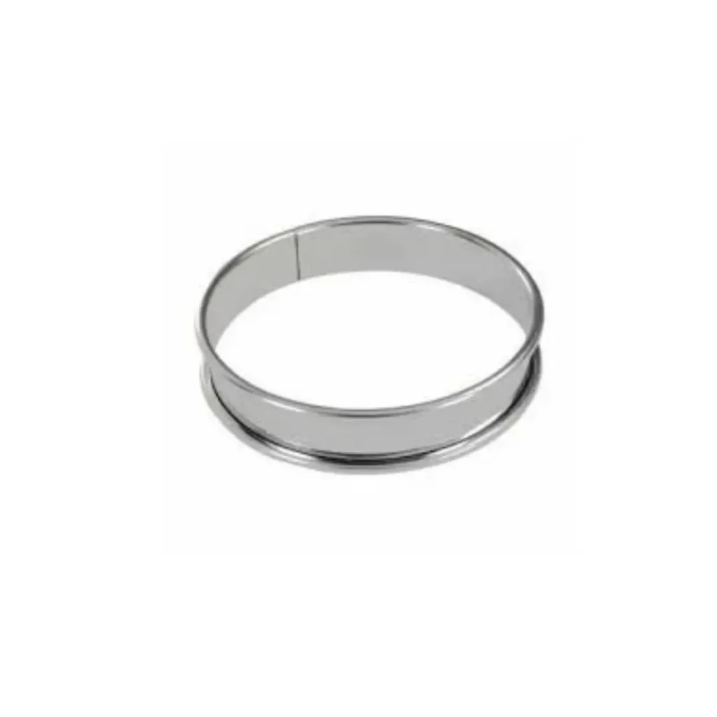 Cercle à tarte inox bord roulé Ø10cmxH2cm
